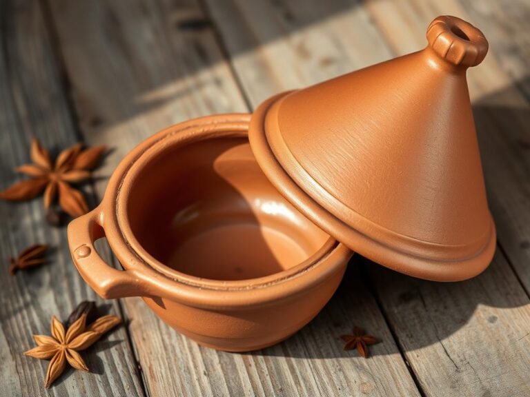 Recettes Viande 16 Plat à tajine traditionnel en terre cuite avec son couvercle conique
